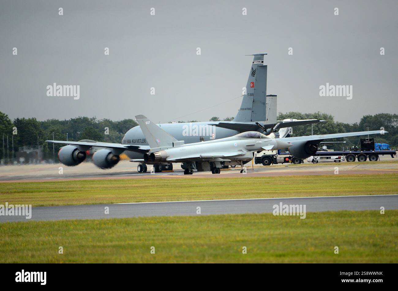 Eurofighter Typhoon aereo da caccia militare supersonico Foto Stock
