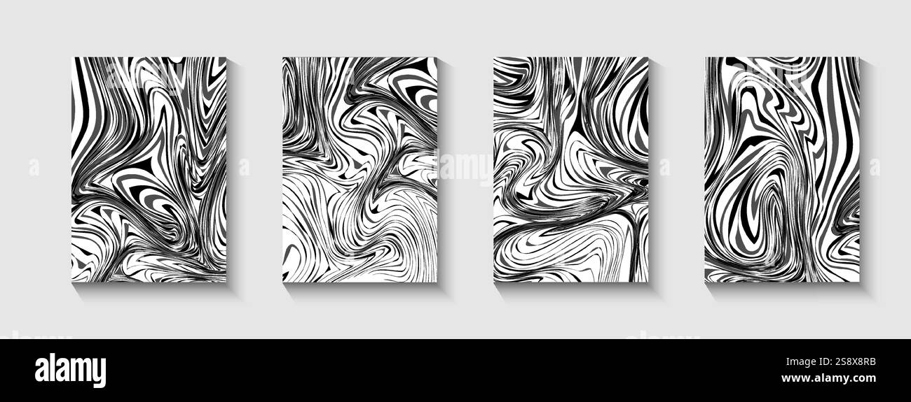 Illustrazione vettoriale di un motivo zebrato senza cuciture con disegni astratti isolati disegnati a mano Design per striscioni e motivi zebrati tessili. Illustrazione Vettoriale