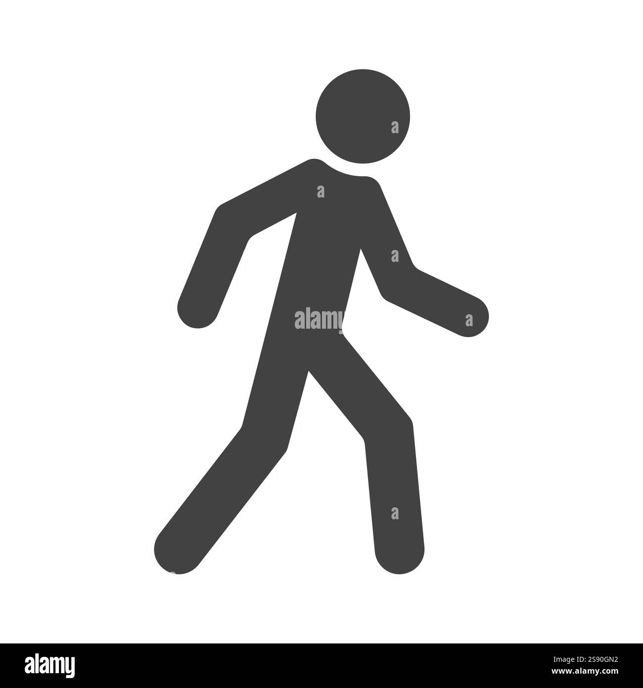 icona persone che camminano simbolo simbolo vettore piatto Illustrazione Vettoriale
