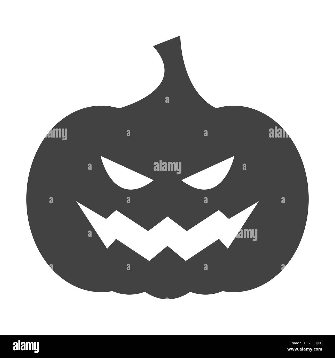jack o lanterna sorriso icona spettrale immagine vettoriale piatta Illustrazione Vettoriale