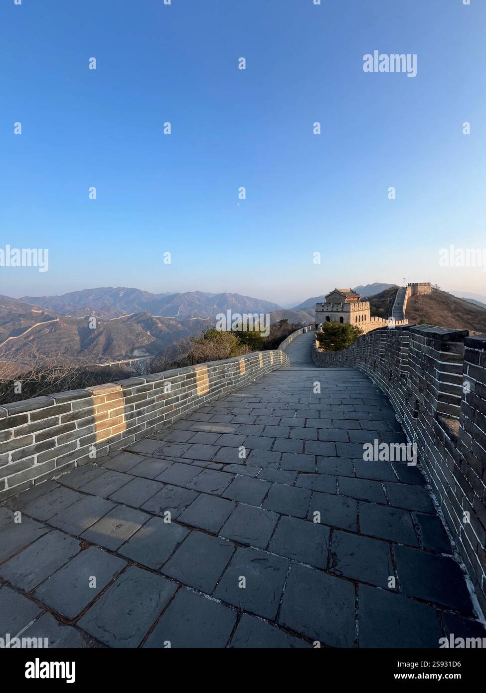 La Grande Muraglia della Cina - Immagine stock catturata con smartphone