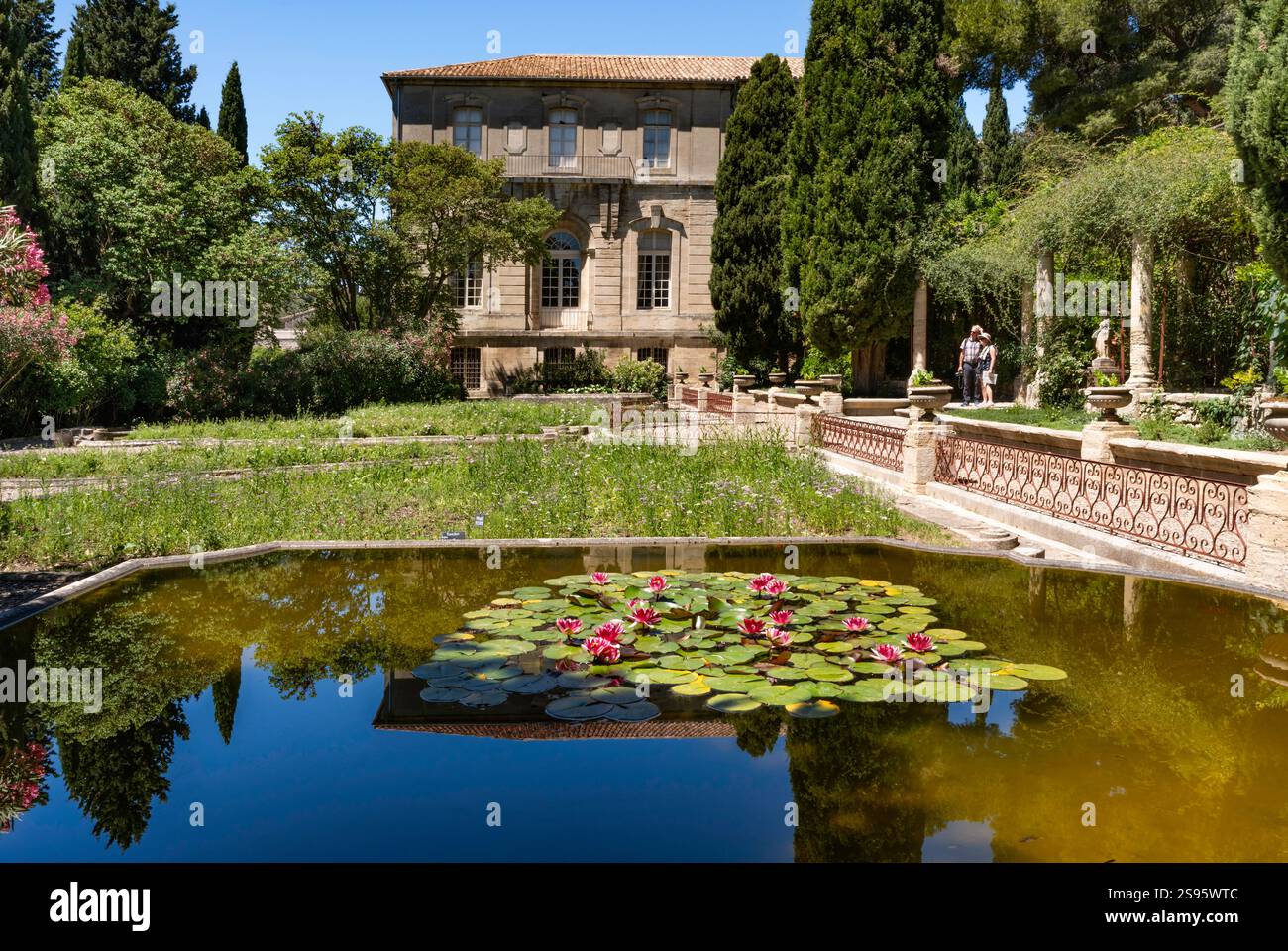 Giardini fuori Avignone, Provenza, Francia, Europa Foto Stock