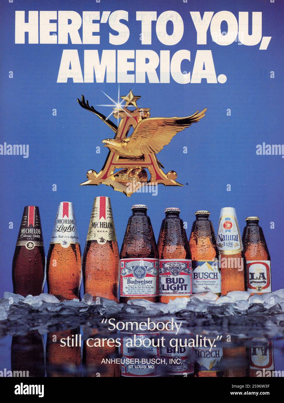 Rivista vintage "Playboy", annuncio del numero di maggio 1985, USA Foto Stock