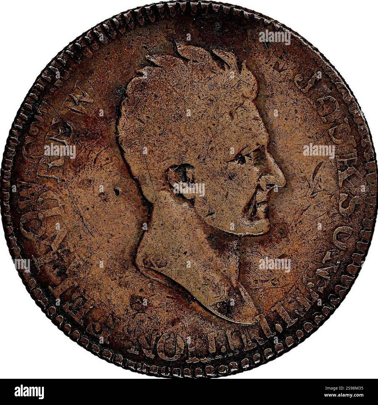 Gettone hard Times (XIX secolo) Stevehayden 08. Foto Stock