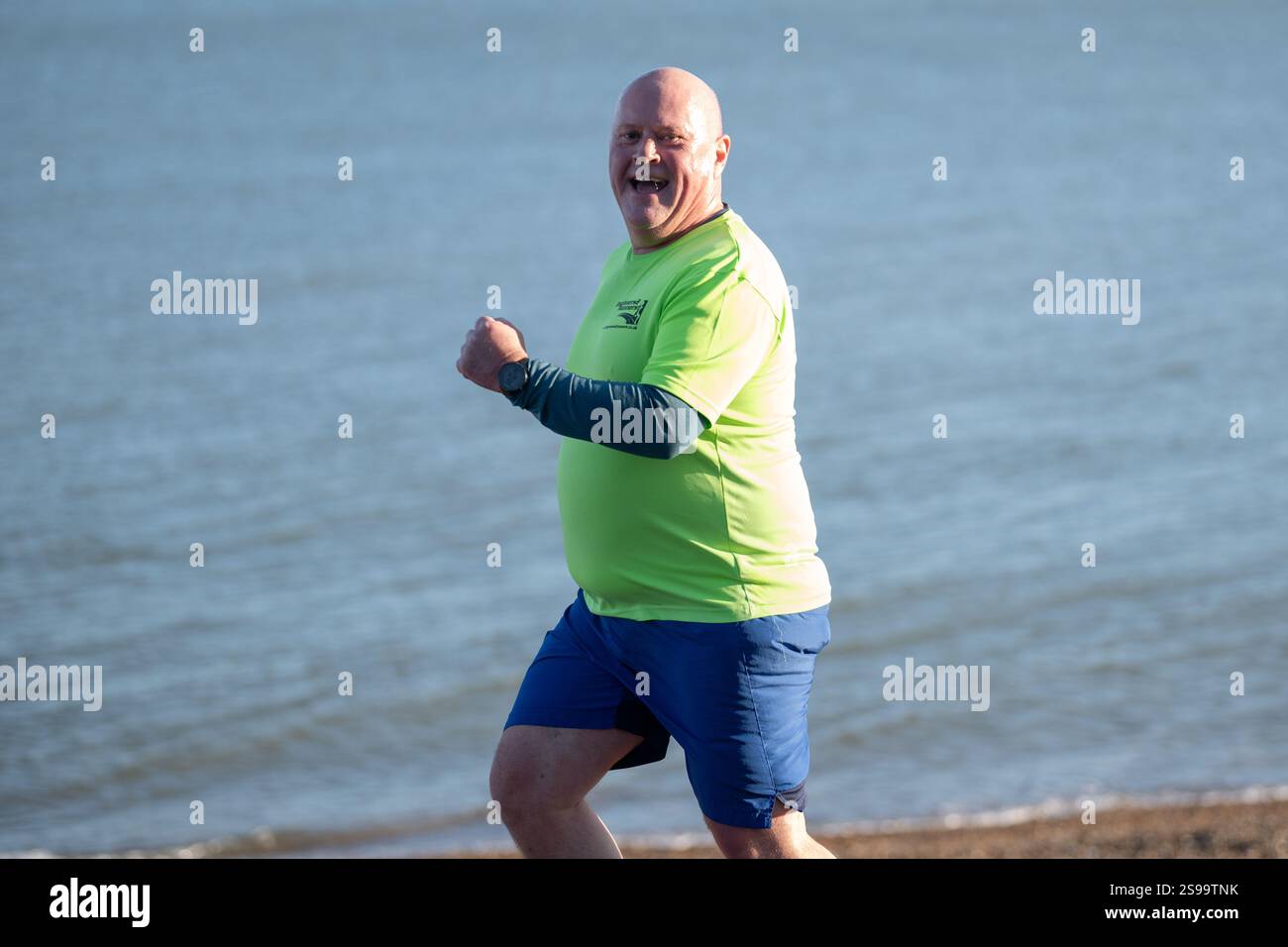 Parkrun UK at Minster Leas, Isola di Sheppey, 25 gennaio 2025 Foto Stock