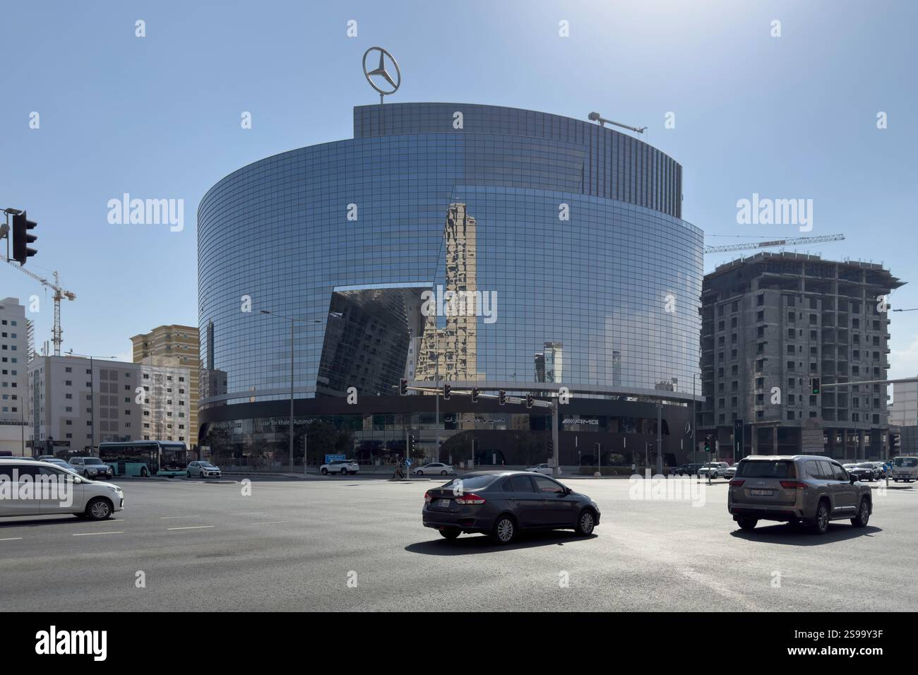 Musheireb Commercial Tower Doha Qatar Foto Stock