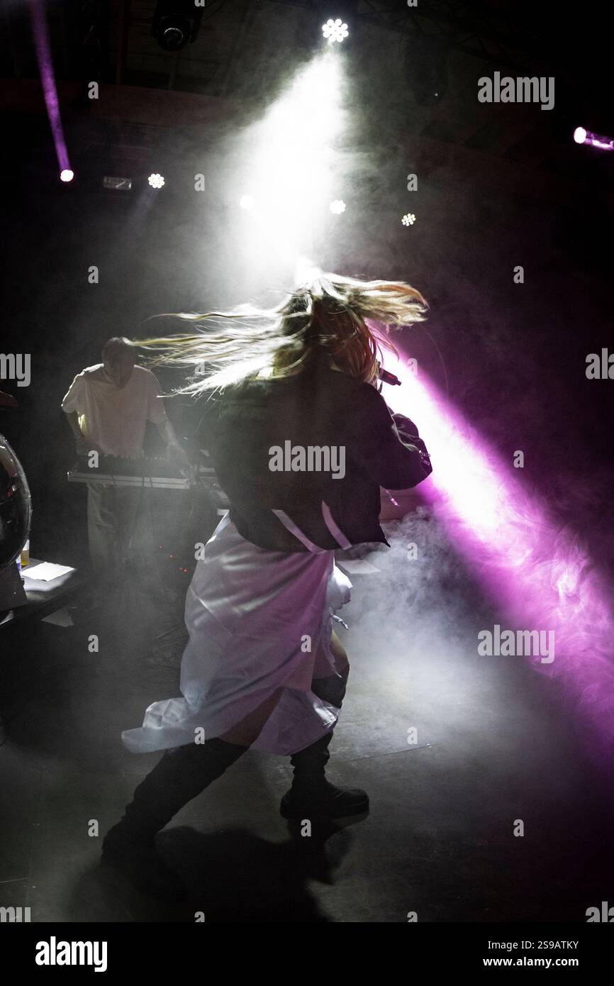 Greta live in concerto al GrimFest, Aarhus, Danimarca Foto Stock