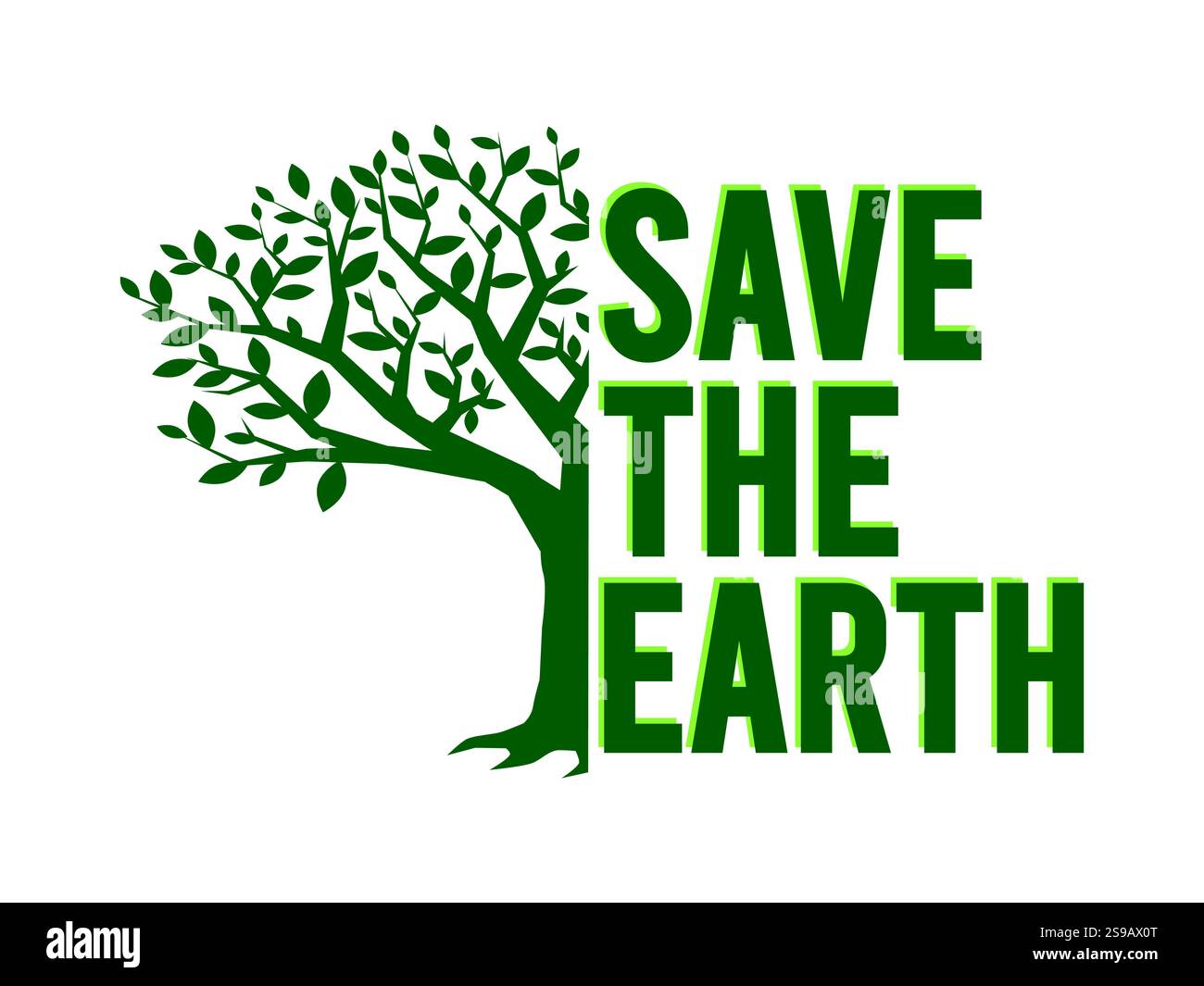 Save the Planet, 22 aprile illustrazione vettoriale della giornata della Terra Illustrazione Vettoriale