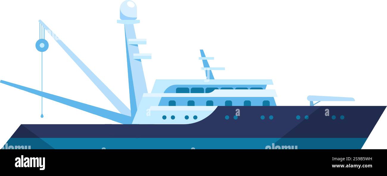 Elegante yacht raffigurato con un design elegante e caratteristiche moderne, che mette in mostra lusso marittimo e avventura. La struttura dell'imbarcazione mette in evidenza la sua raffinatezza e la sua disponibilità a viaggiare Illustrazione Vettoriale Elegante yacht raffigurato con un design elegante e caratteristiche moderne, che mette in mostra lusso marittimo e avventura. La struttura dell'imbarcazione mette in evidenza la sua raffinatezza e la sua disponibilità a viaggiare Illustrazione Vettoriale