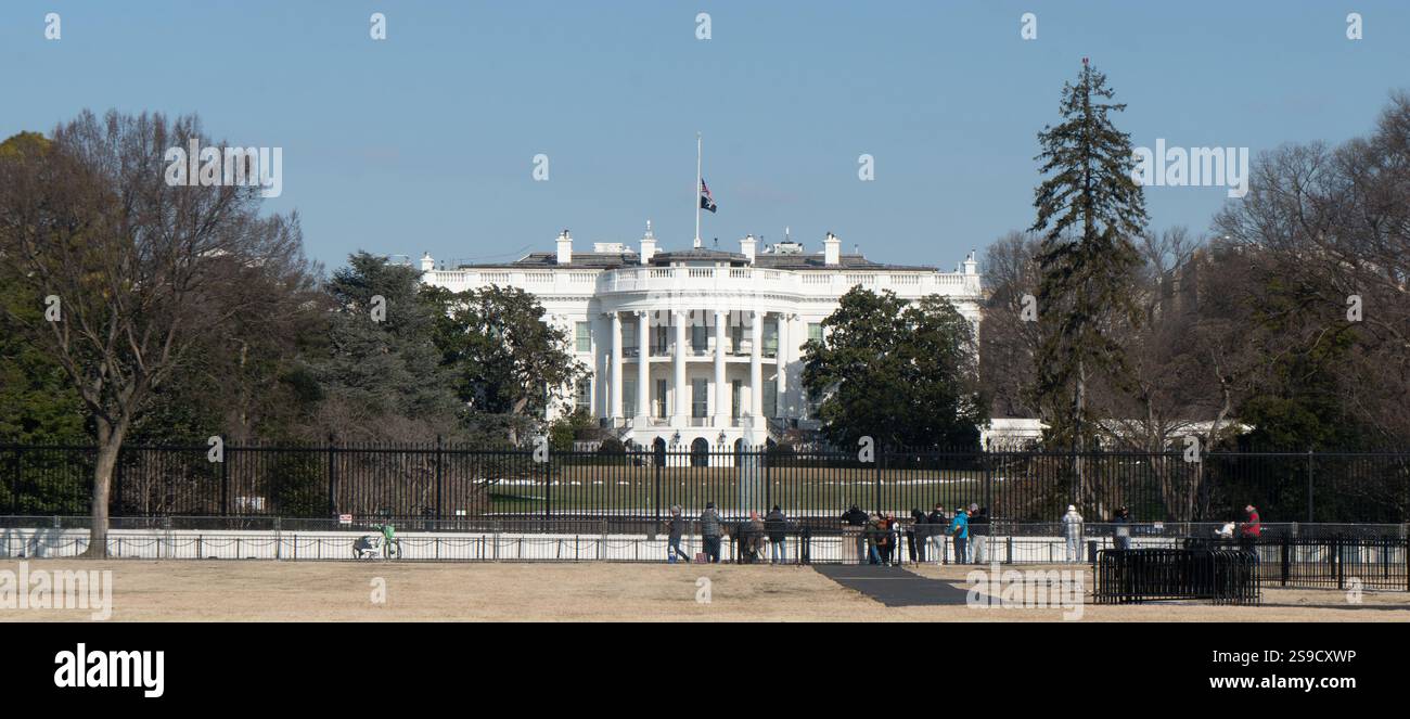 Casa Bianca, politica, presidente, governo, leadership economica degli Stati Uniti Foto Stock