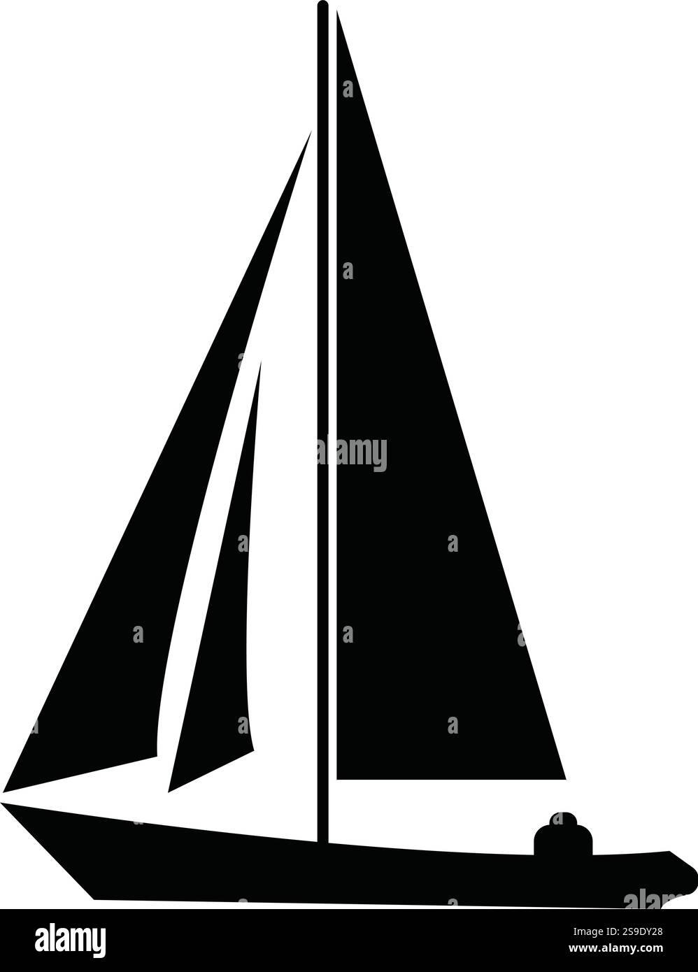 Icone navi, barche, merci, logistica, trasporti e spedizioni, icona nave. Illustrazione Vettoriale