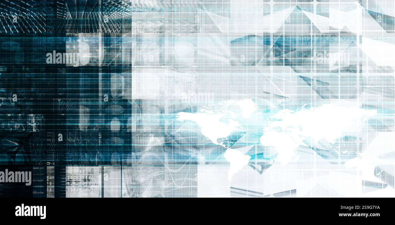 La strategia di marketing e soluzioni tecnologiche Concetto aziendale Foto Stock