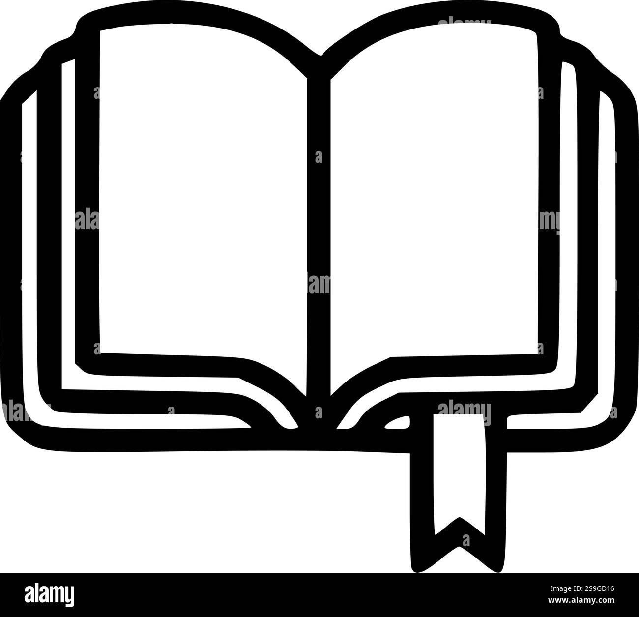 Silhouette aperta della Bibbia perfetta per artigianato religioso, design basati sulla fede e progetti di sublimazione Illustrazione Vettoriale