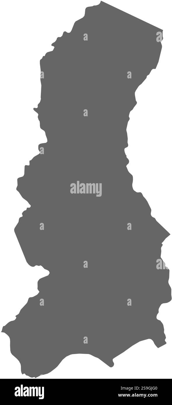 Mappa di la Paz, una provincia della Bolivia. Illustrazione Vettoriale