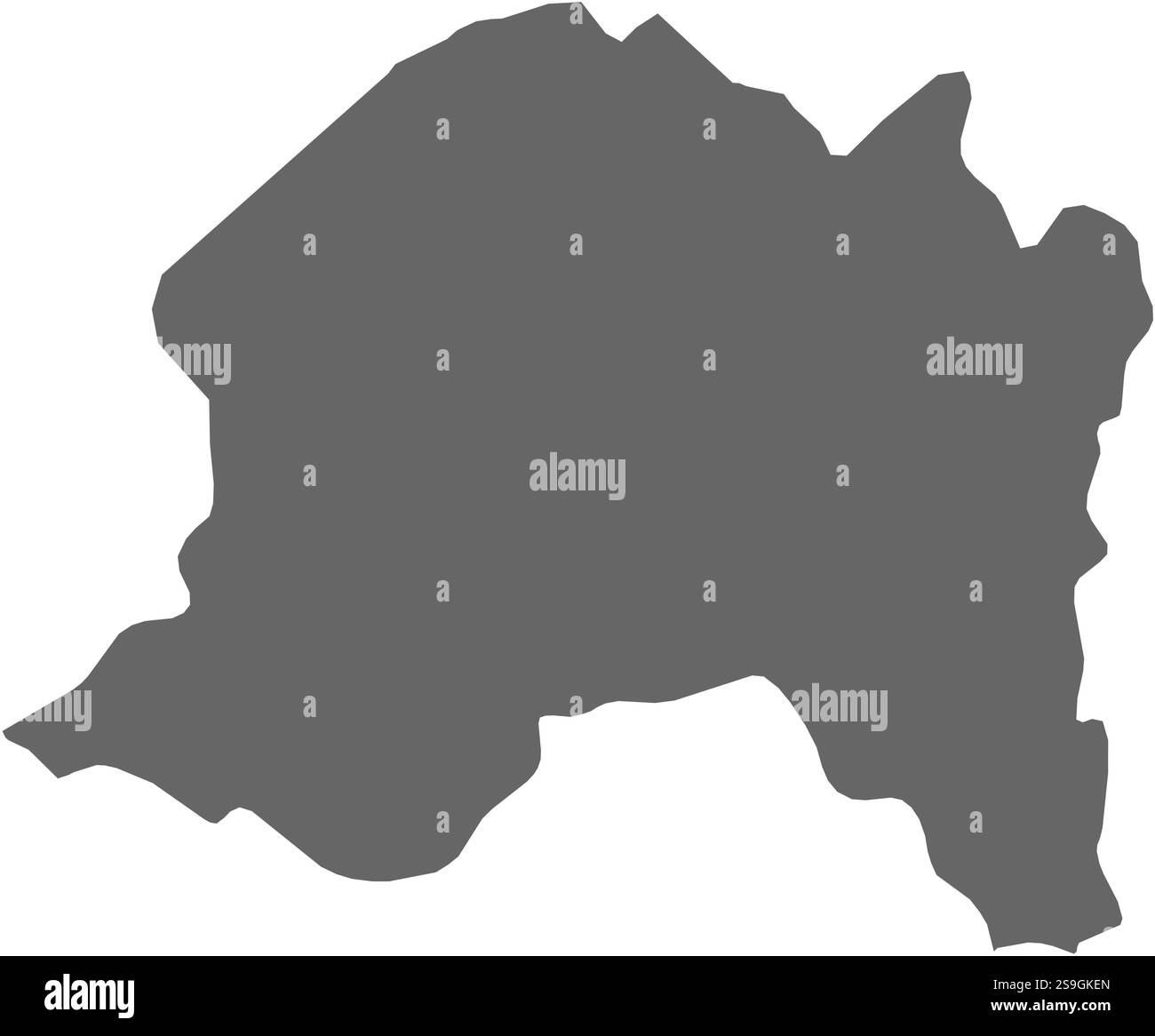 Mappa della regione metropolitana, una provincia del Cile. Illustrazione Vettoriale