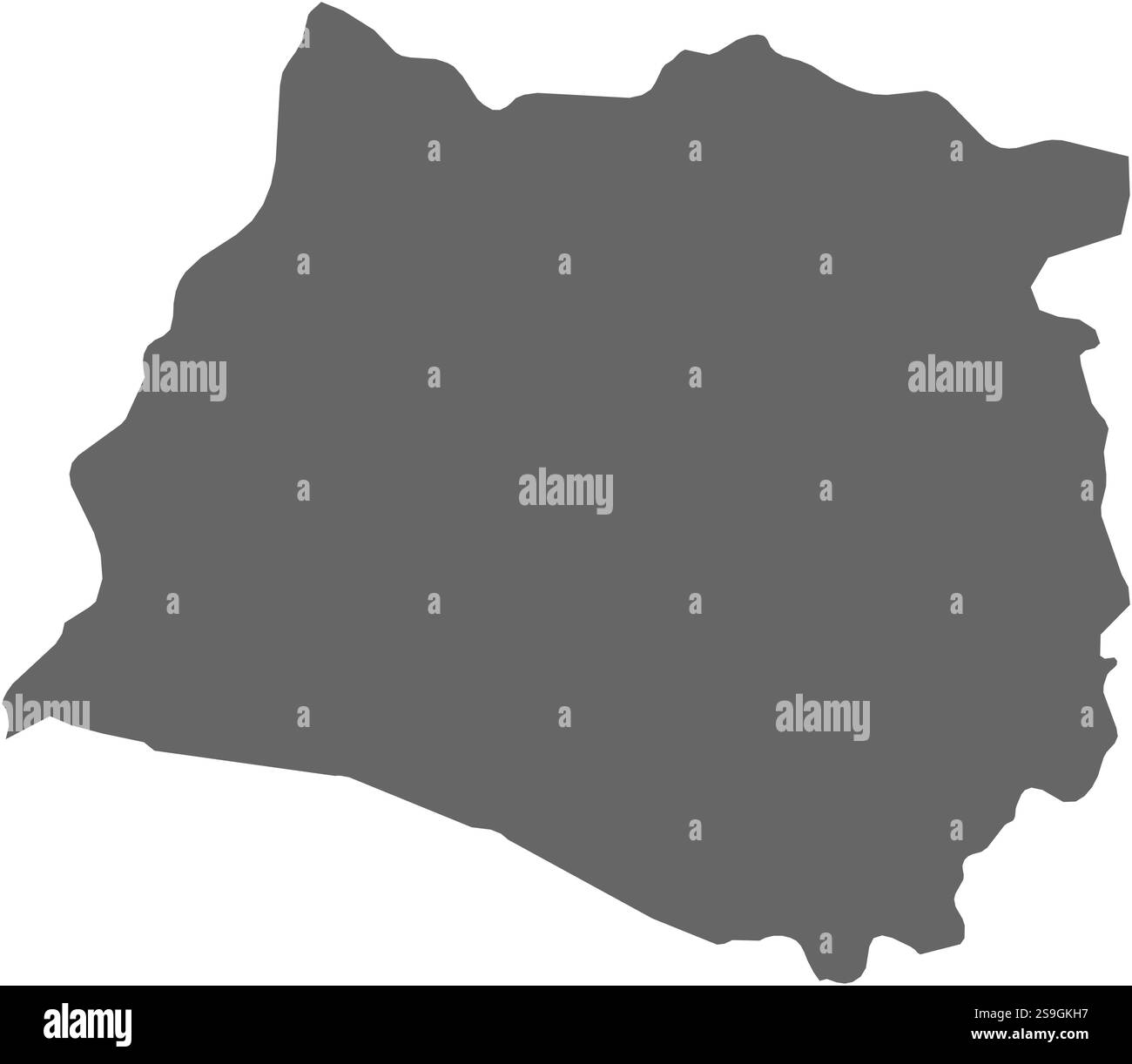 Mappa di Maule, una provincia del Cile. Illustrazione Vettoriale