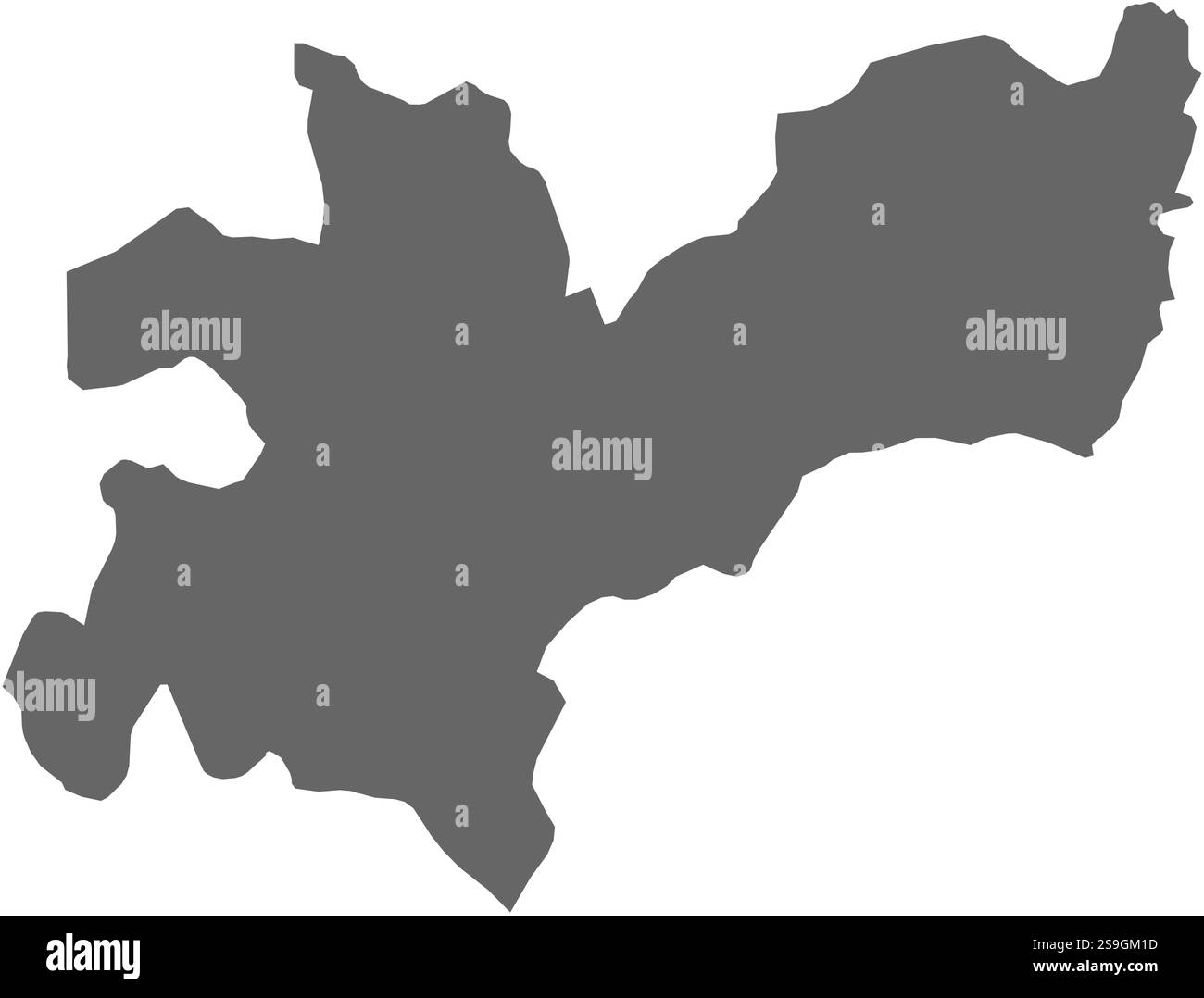 Mappa di Caldas, una provincia della Colombia. Illustrazione Vettoriale