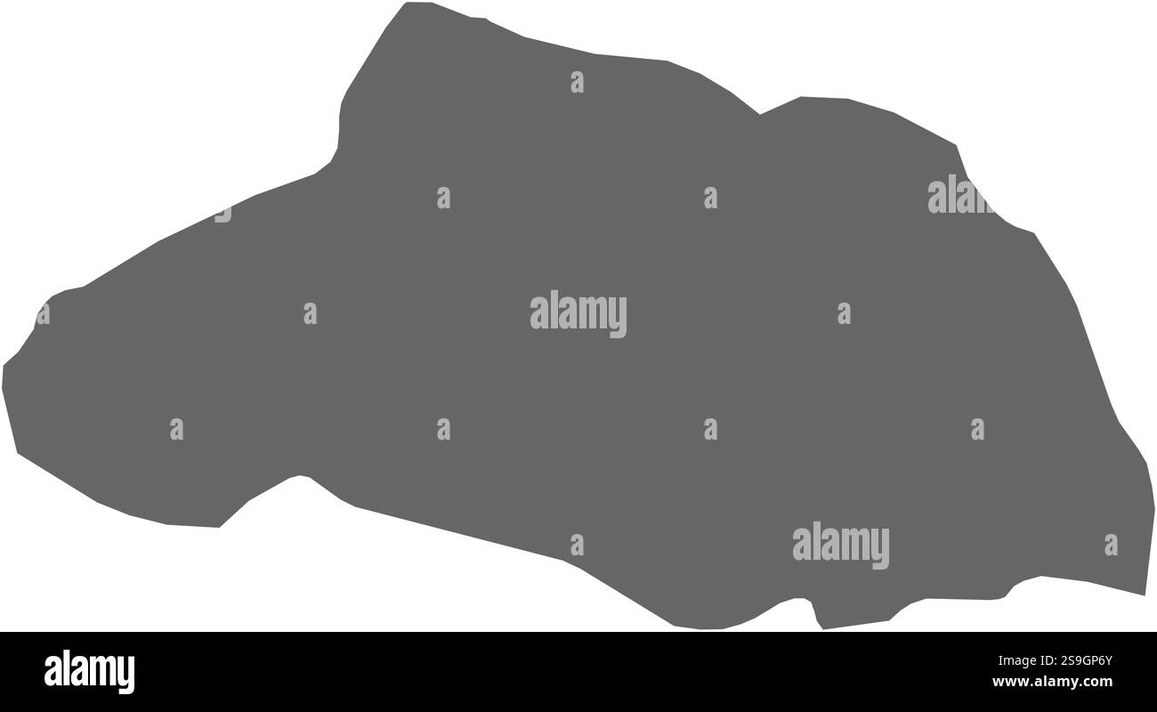Mappa di Saitama, una provincia del Giappone. Illustrazione Vettoriale