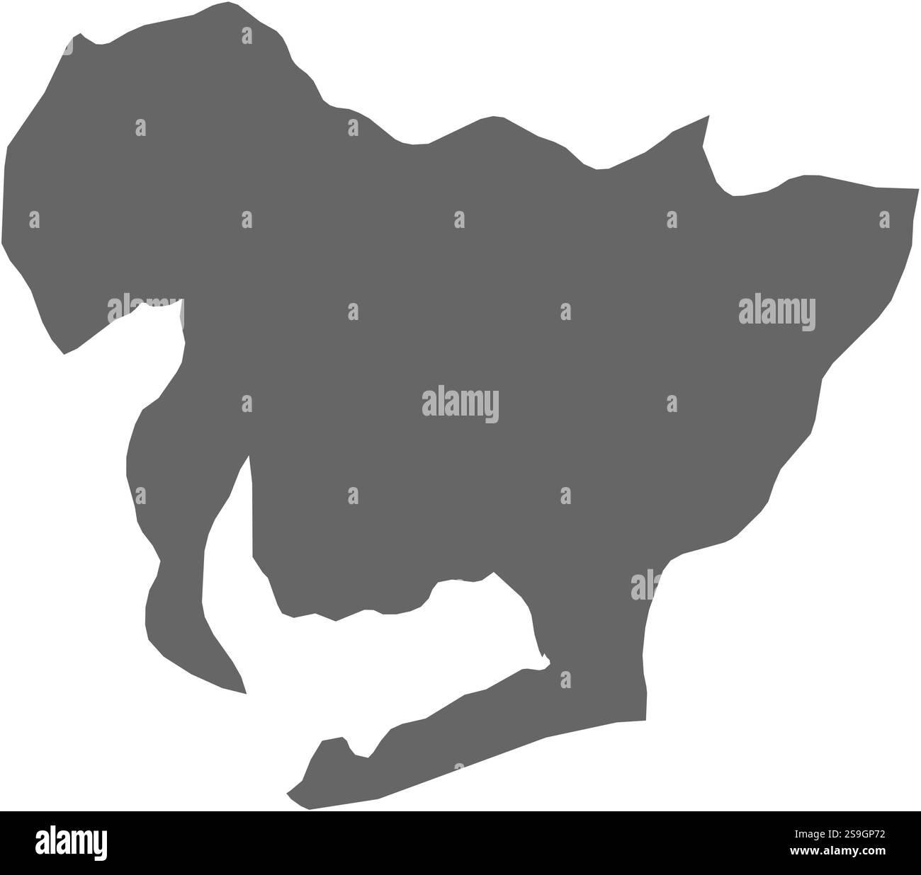 Mappa di Aichi, una provincia del Giappone. Illustrazione Vettoriale