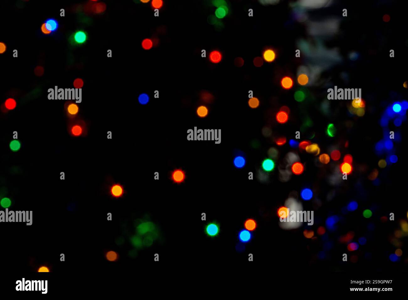 Luce grafica di sfondo di colore bokeh Foto Stock