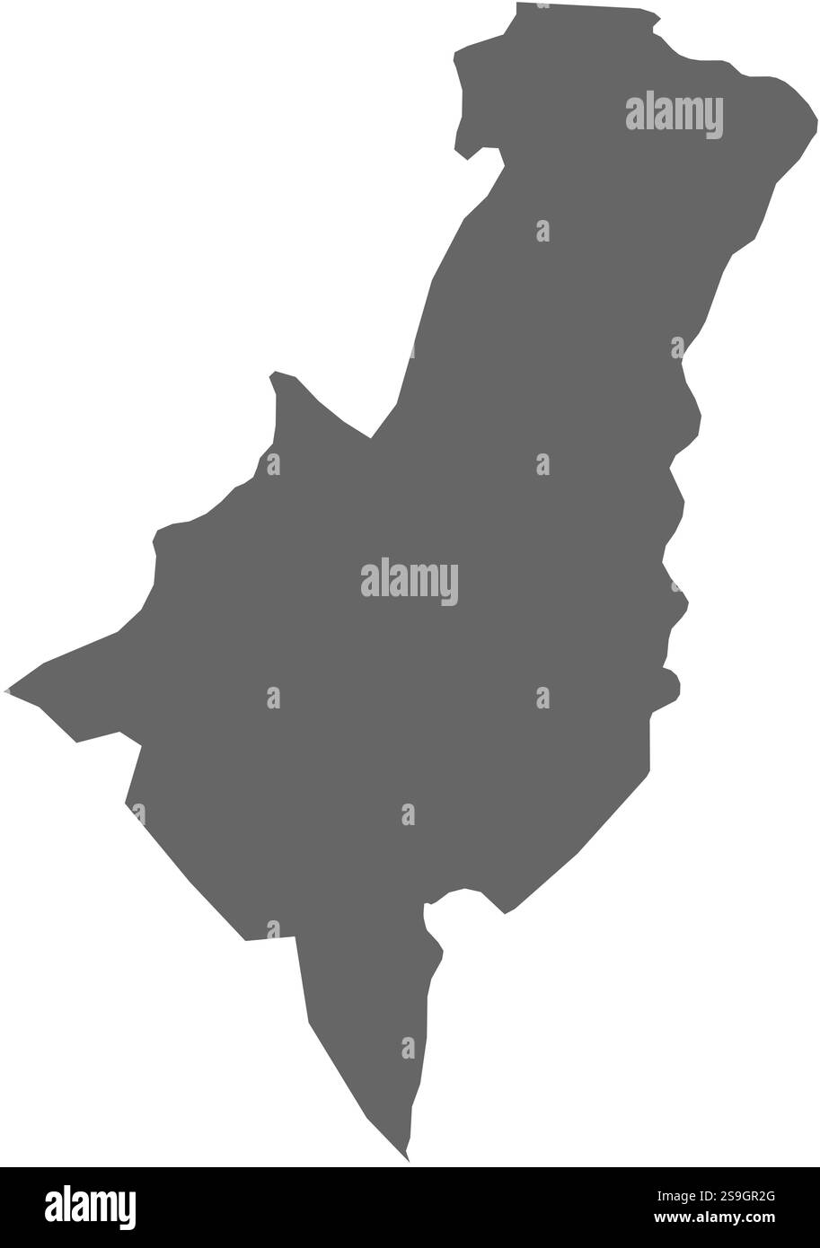 Mappa di Gisborne, una provincia della nuova Zelanda. Illustrazione Vettoriale