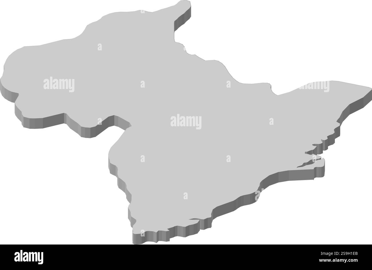 Mappa di Otago, una provincia della nuova Zelanda. Illustrazione Vettoriale