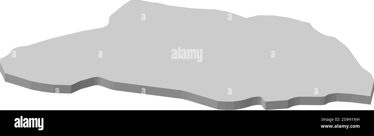 Mappa di Saitama, una provincia del Giappone. Illustrazione Vettoriale