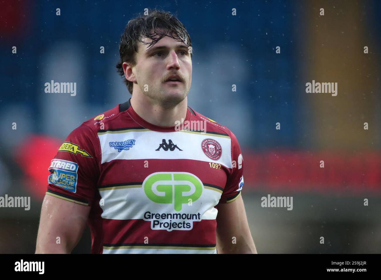 Leeds, Regno Unito. 26 gennaio 2025. AMT Headingley Rugby Stadium, Leeds, West Yorkshire, 26 gennaio 2025. Ash HandleyÕs Testimonial Leeds Rhinos contro Wigan Warriors Liam Bryne di Wigan Warriors Credit: Touchlinepics/Alamy Live News Foto Stock