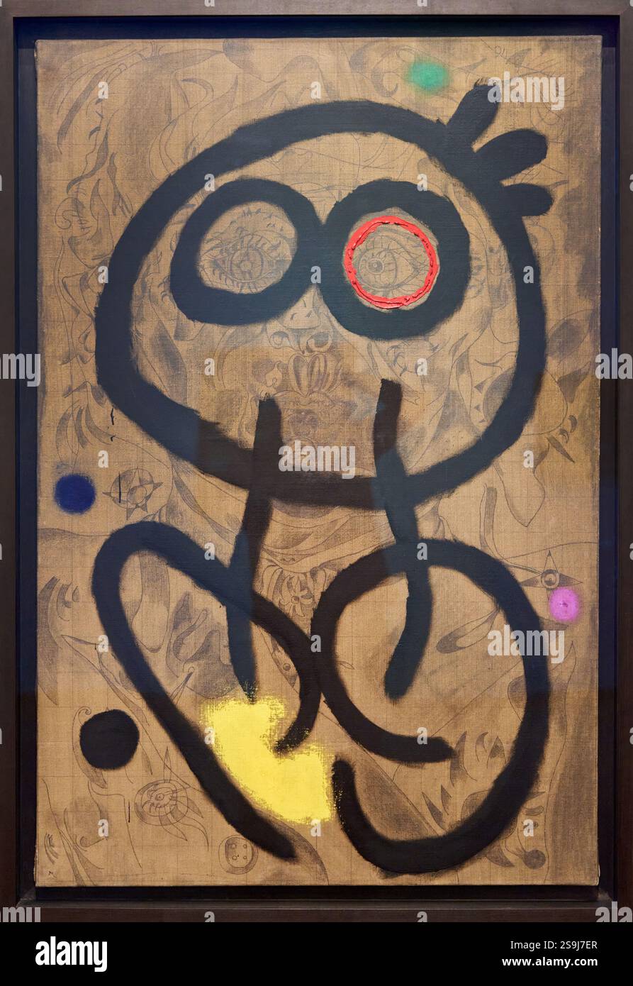 Autoritratto, 1937-1960, Joan Miró, Barcellona, Catalogna, Spagna. Foto Stock