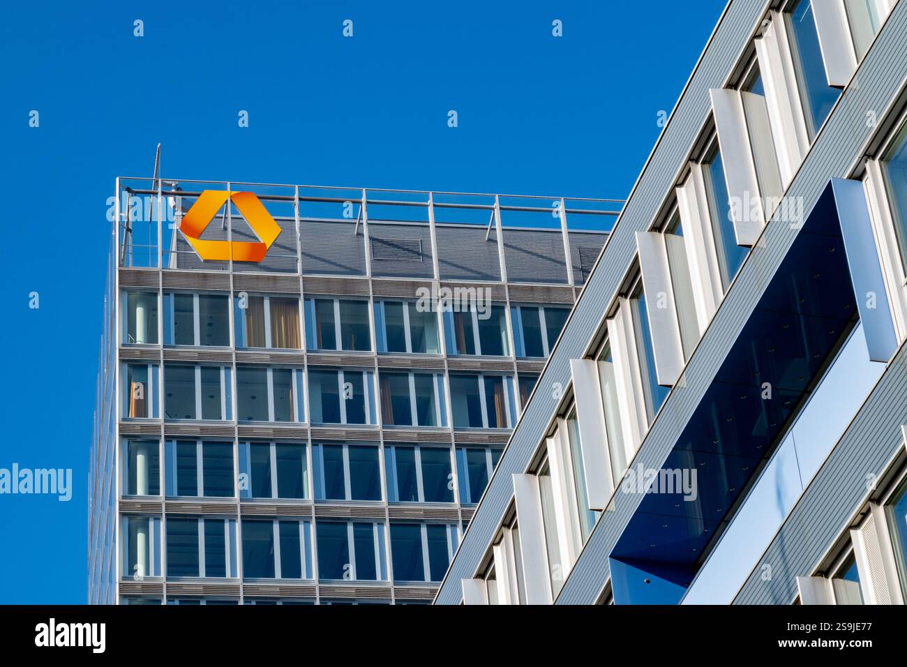 Commerzbank Aktiengesellschaft, istituto bancario europeo con sede a Francoforte sul meno, Assia, Germania servizi professionali, Foto Stock