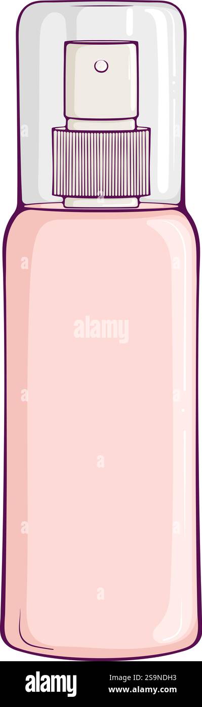 Flacone spray per colorazione cosmetica Illustrazione Vettoriale