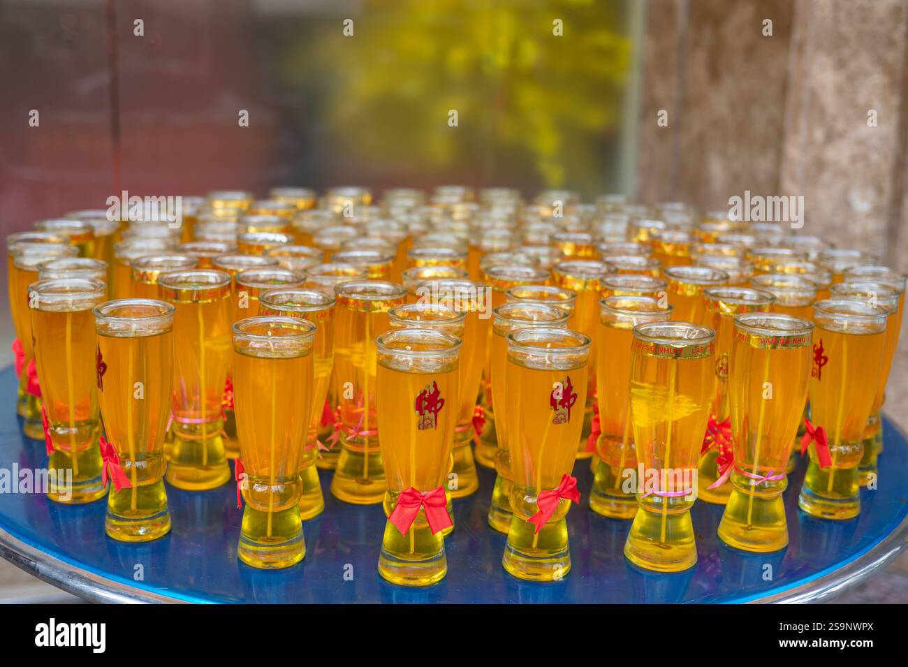 Streets Flower Fiere per celebrare il Tet Festival (nuovo anno lunare), ho chi min City, Vietnam, 2025 Foto Stock