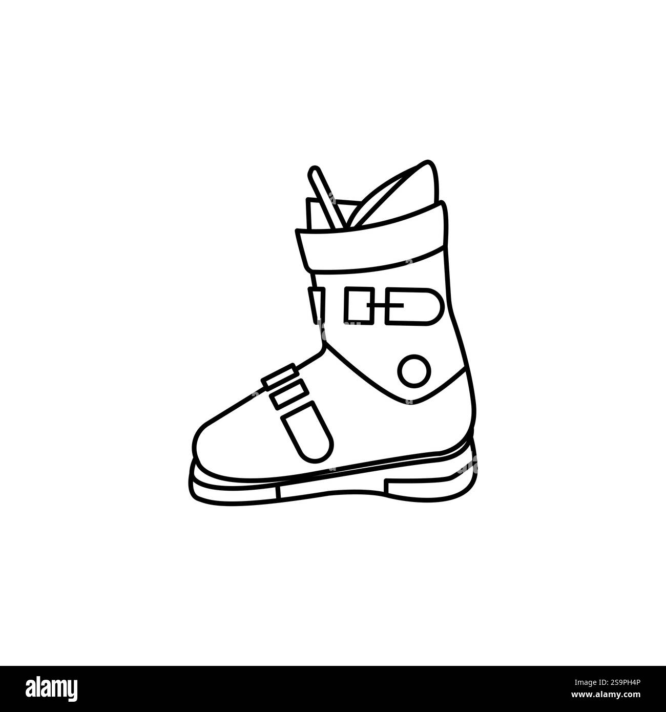 sci stivali stivali stivali simbolo emoji simbolo simbolo illustrazione vettoriale Illustrazione Vettoriale