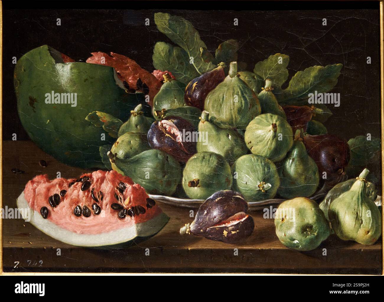 LUIS MELÉNDEZ (1716-1780), nature morte di Carlo, Principe delle Asturie, 1771, olio su tela, Royal Collections Gallery, Galería de las Colecciones Rea Foto Stock