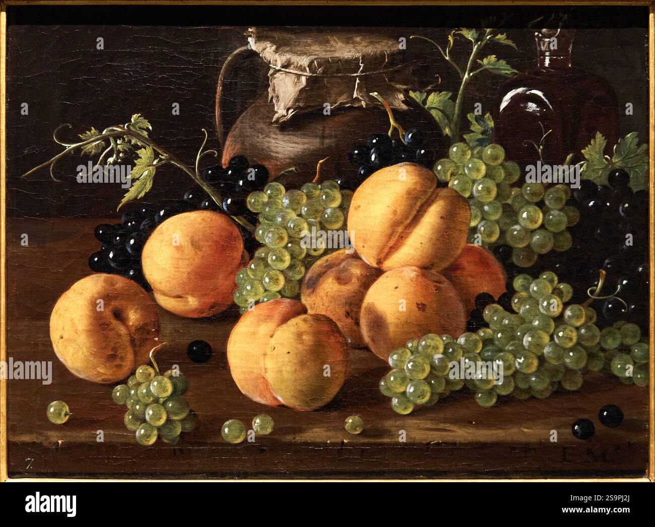 LUIS MELÉNDEZ (1716-1780), nature morte di Carlo, Principe delle Asturie, 1771, olio su tela, Royal Collections Gallery, Galería de las Colecciones Rea Foto Stock