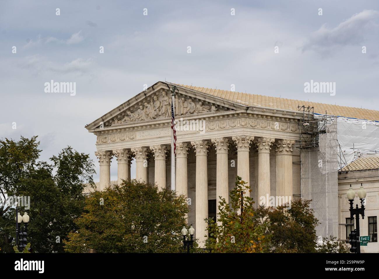 Corte Suprema degli Stati Uniti. Washington DC, Stati Uniti. Foto Stock