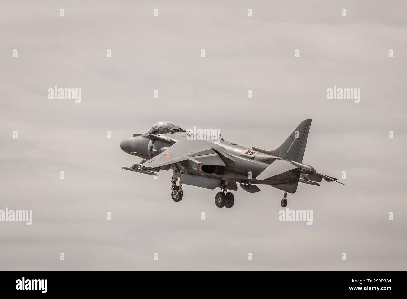 McDonnell Douglas EAV-8B Matador II+ "va.1B-27", Farnborough International Airshow, Hampshire, Inghilterra, Regno Unito Foto Stock