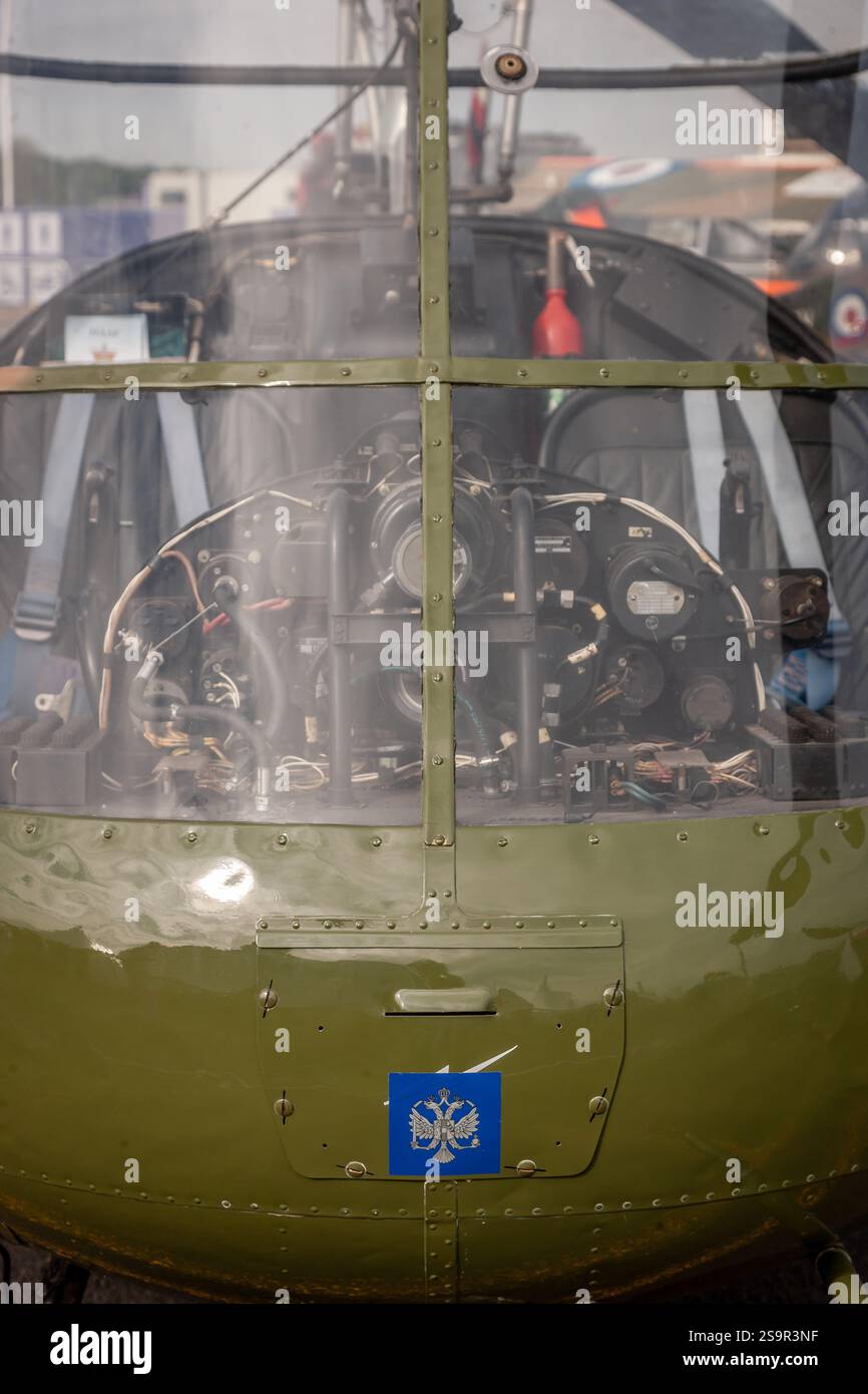Saunders Row Skeeter AOP mk12 "XL 812", Farnborough International Airshow, Hampshire, Inghilterra, Regno Unito Foto Stock