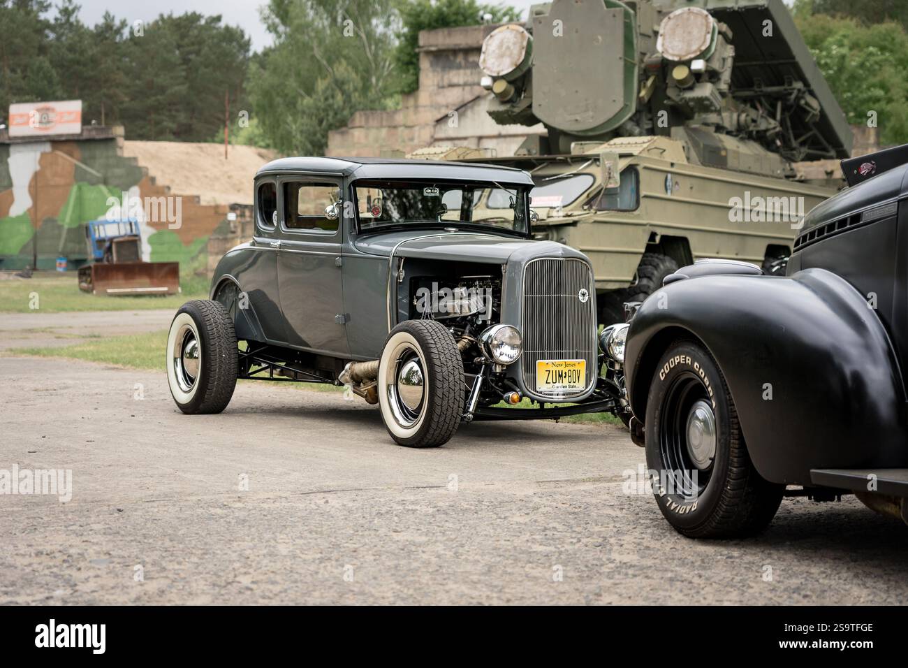 FINOWFURT, GERMANIA - 11 MAGGIO 2024: The hotrod oldtimer. Apertura stagionale del Race 61 Festival. Foto Stock