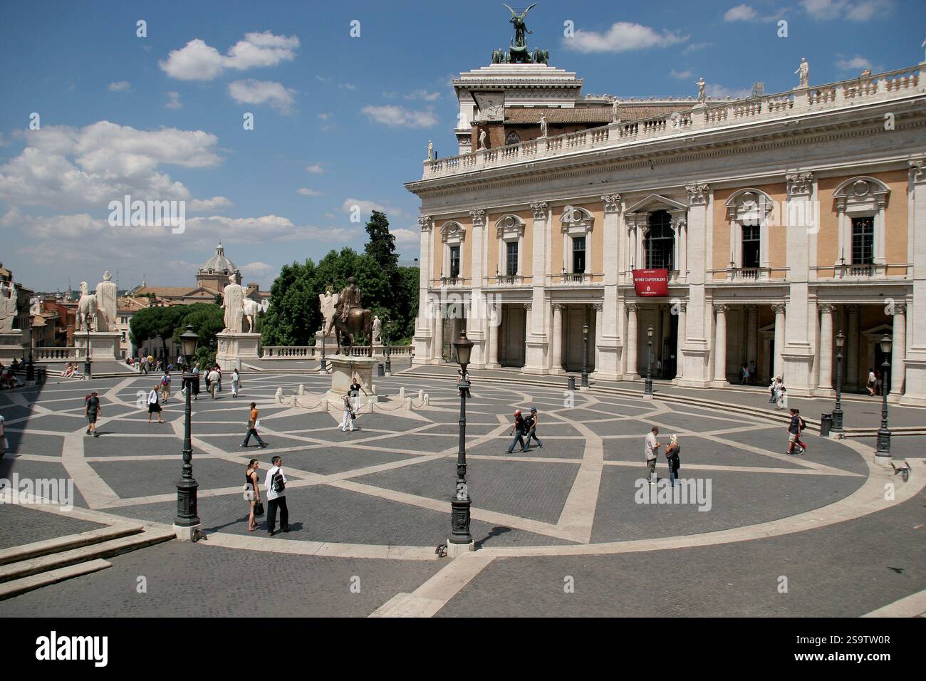 Plaza Campidoglio. Roma. Italia. Foto Stock