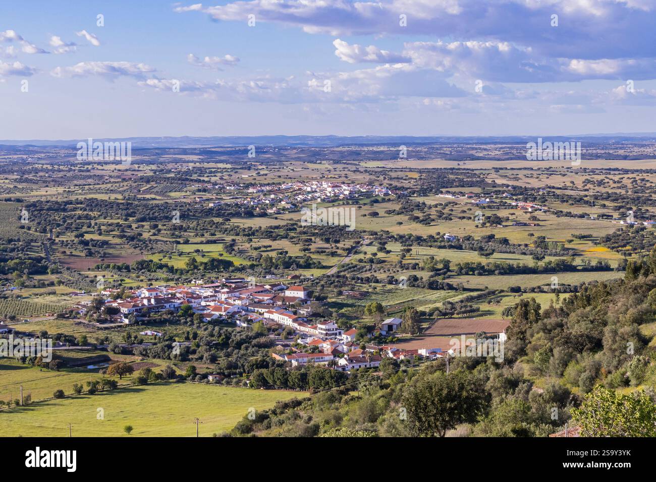 Portogallo, Monsaraz. Vista sulla campagna rurale. Foto Stock