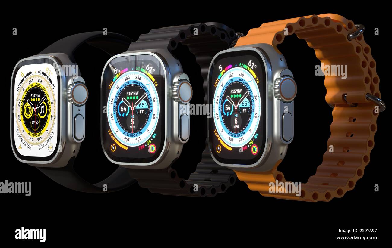 Cellulare Apple Watch Ultra GPS Foto Stock
