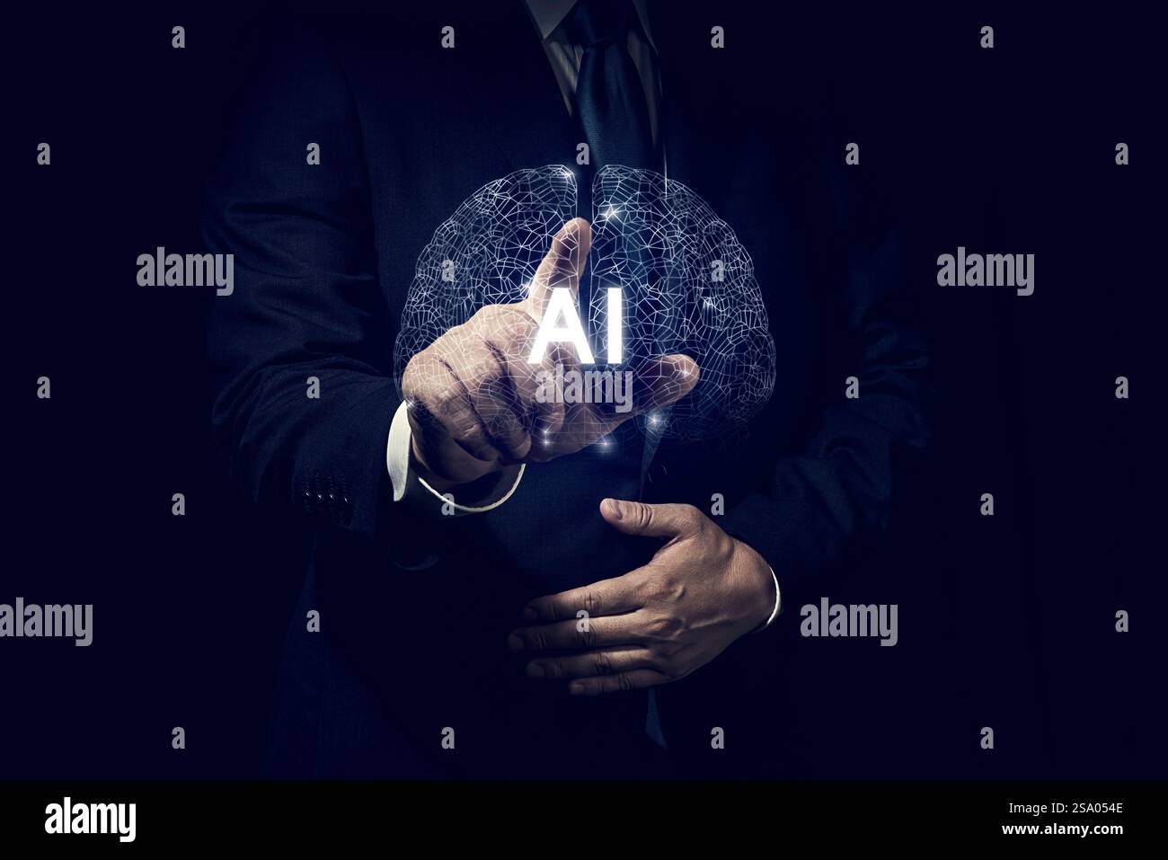 Immagine aziendale intelligenza artificiale Foto Stock