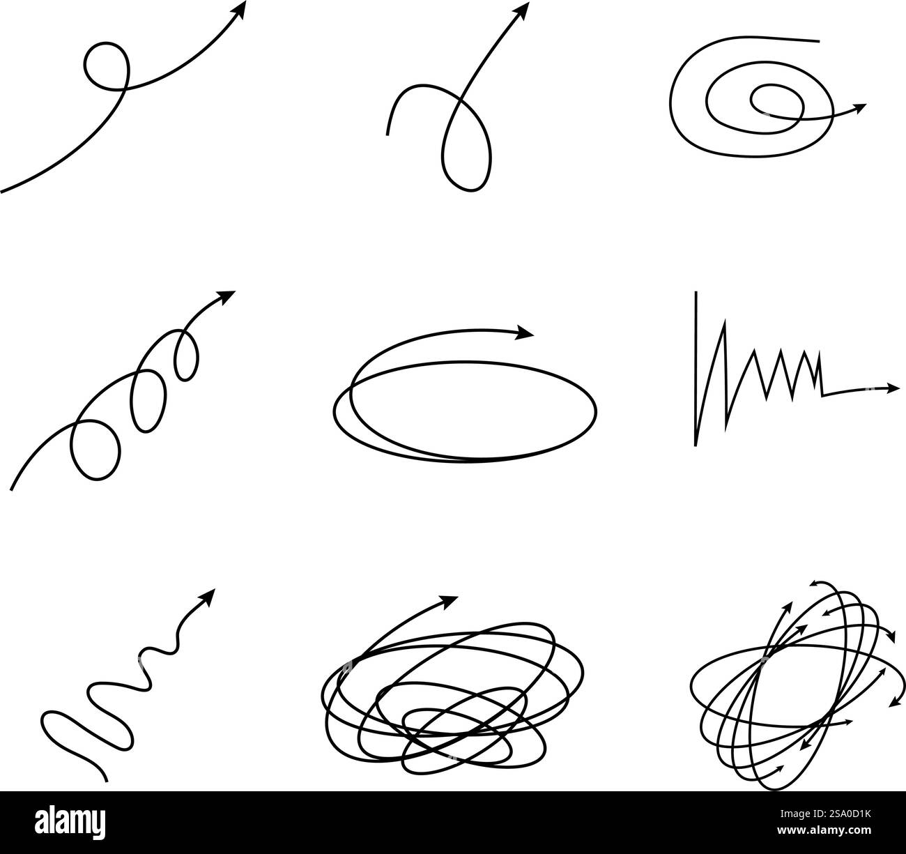 Disegna a mano con disegni a linee tracciabili Illustrazione Vettoriale