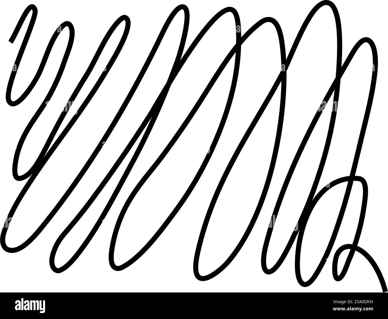 Disegna a mano con disegni a linee tracciabili Illustrazione Vettoriale