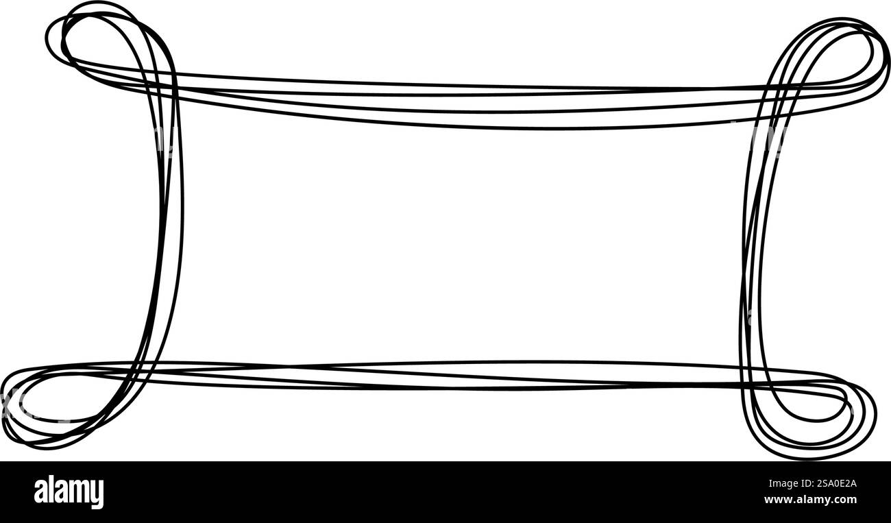 Disegna a mano con disegni a linee tracciabili Illustrazione Vettoriale