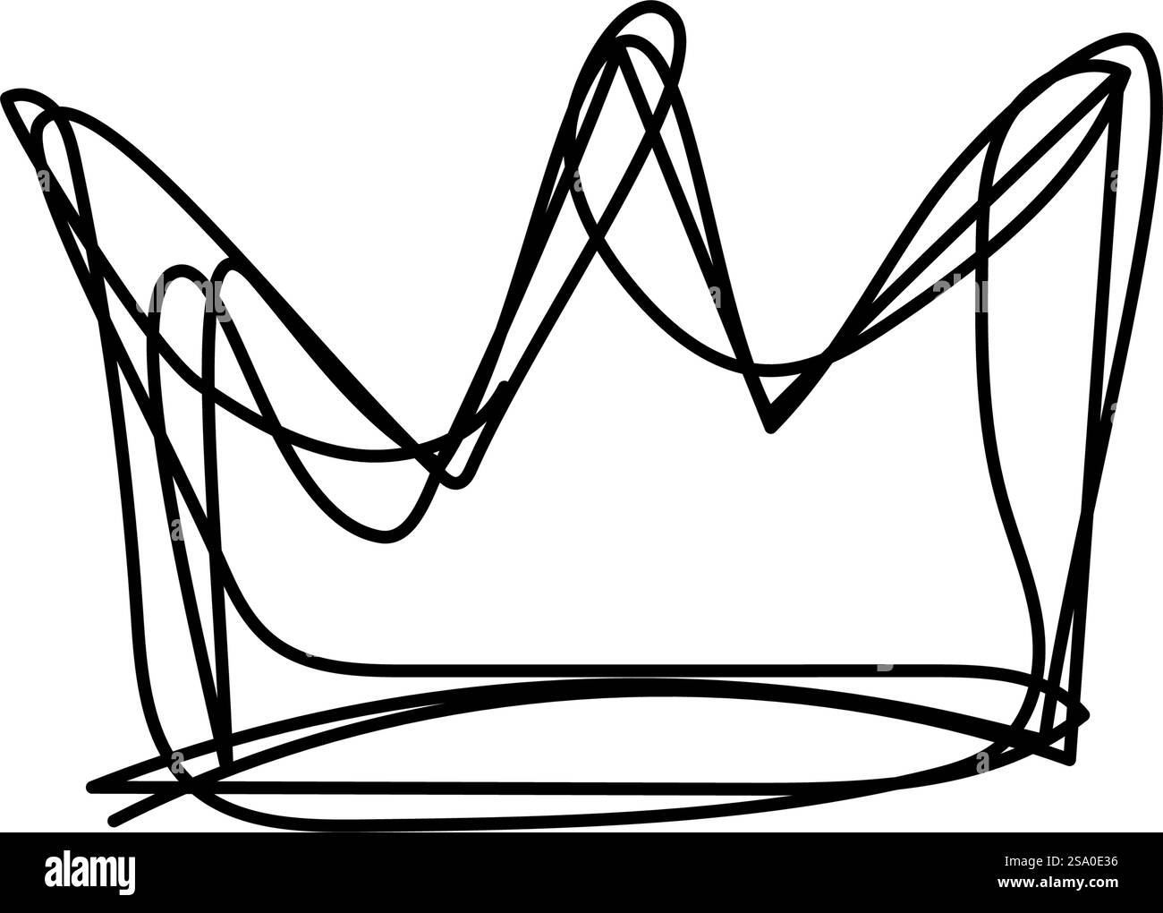 Disegna a mano con disegni a linee tracciabili Illustrazione Vettoriale