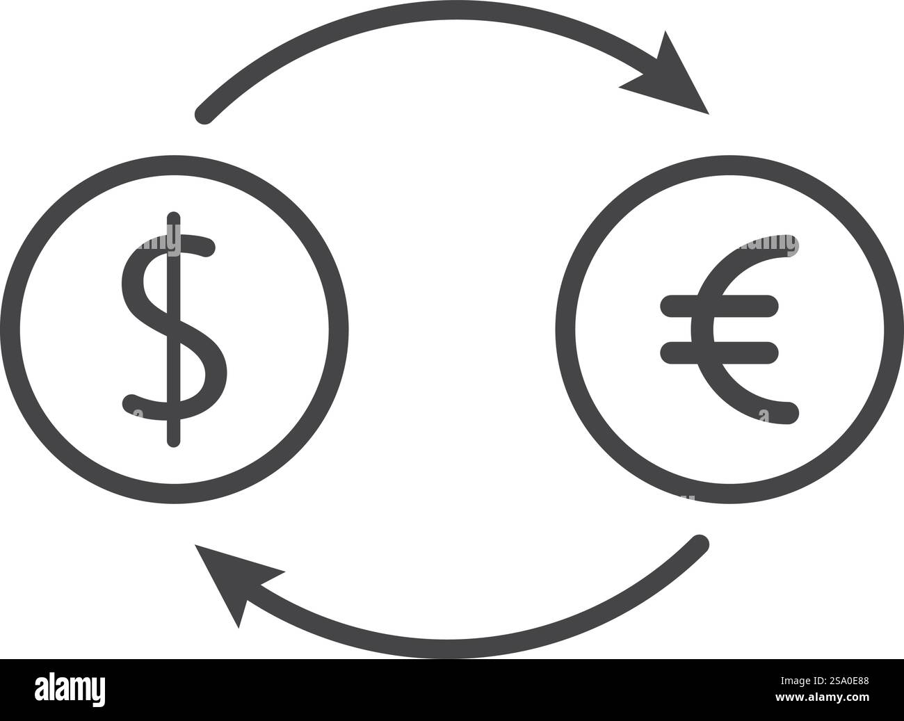Logo della valuta e vettore dell'icona del simbolo Illustrazione Vettoriale