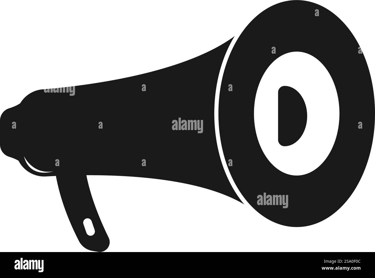 Modello di design piatto dell'icona dell'altoparlante Illustrazione Vettoriale