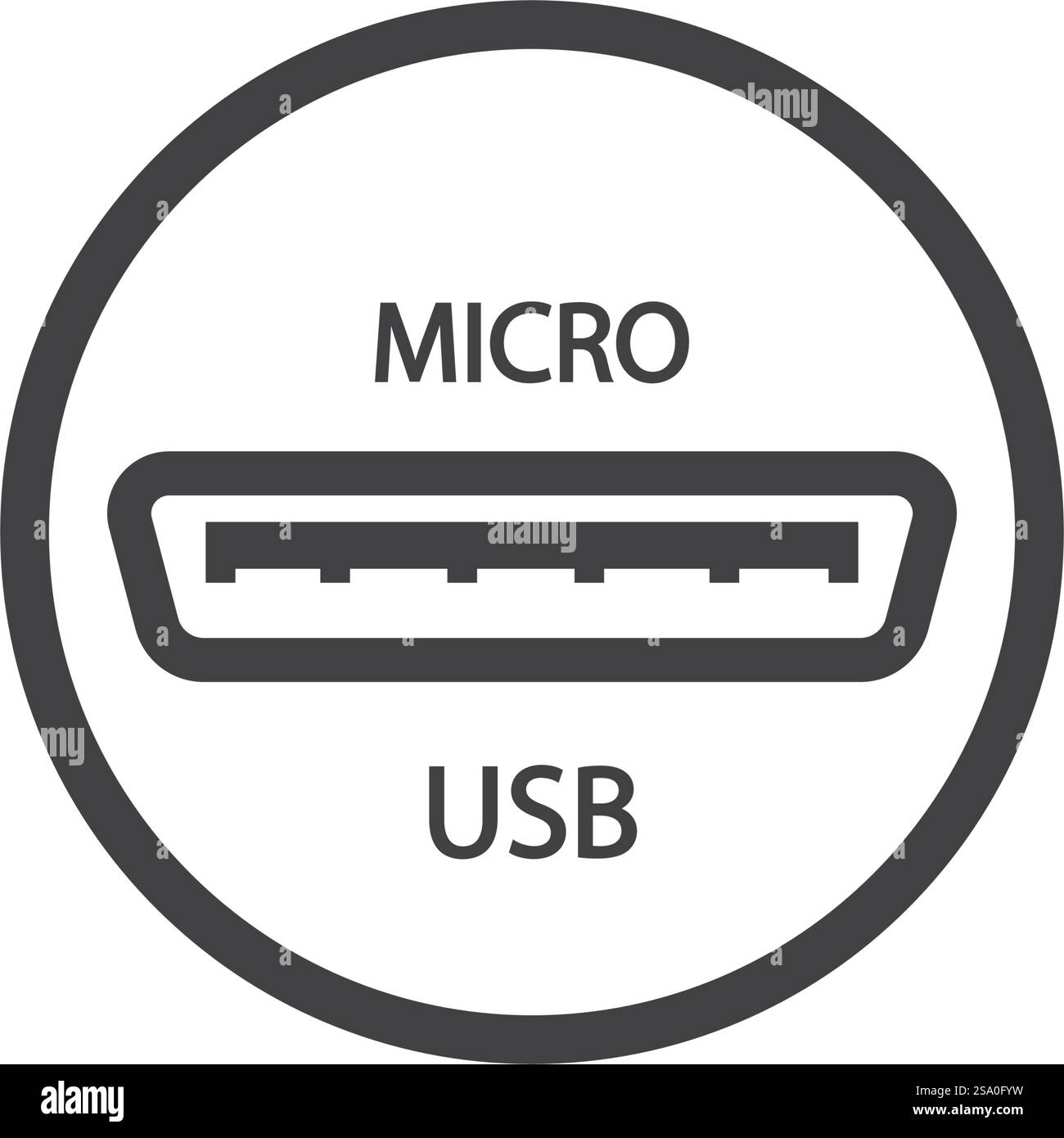Modello vettoriale icona trasferimento dati USB Illustrazione Vettoriale